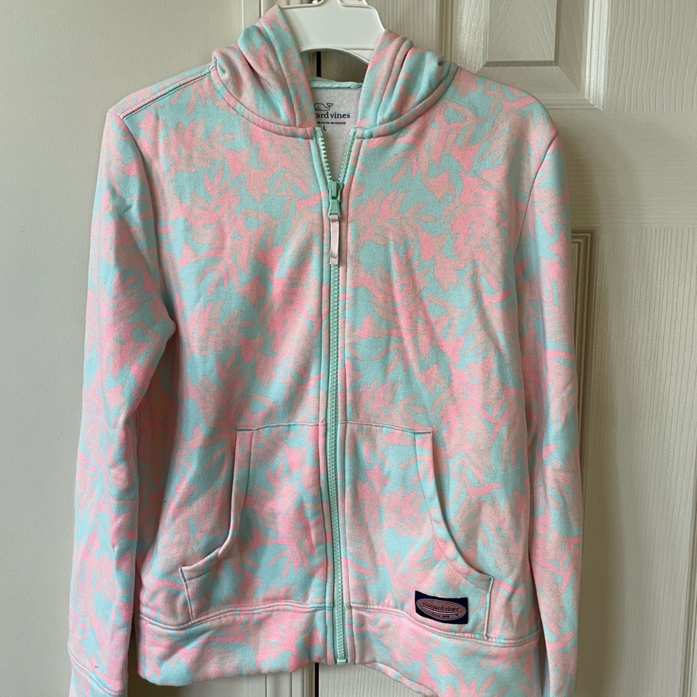Vineyard Vines Girls Front Zip Hoodie
